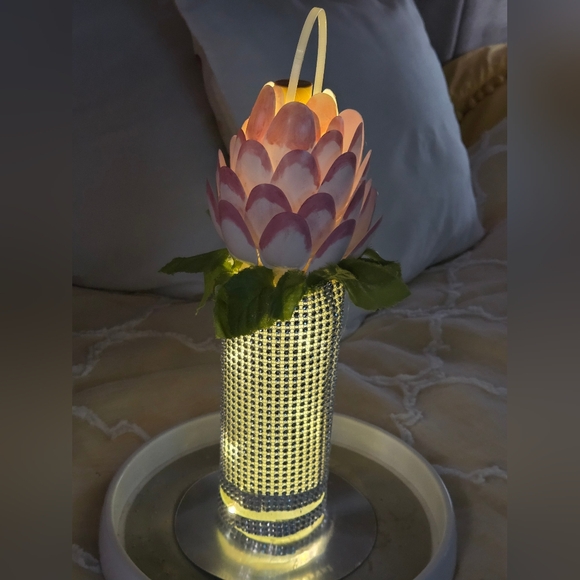 Beautuful up cycled Wine Bottle Light - Picture 3 of 4